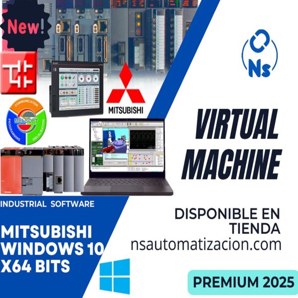 MÁQUINA VIRTUAL MITSUBISHI PREMIUM 2025 WINDOWS 10 x64 bits