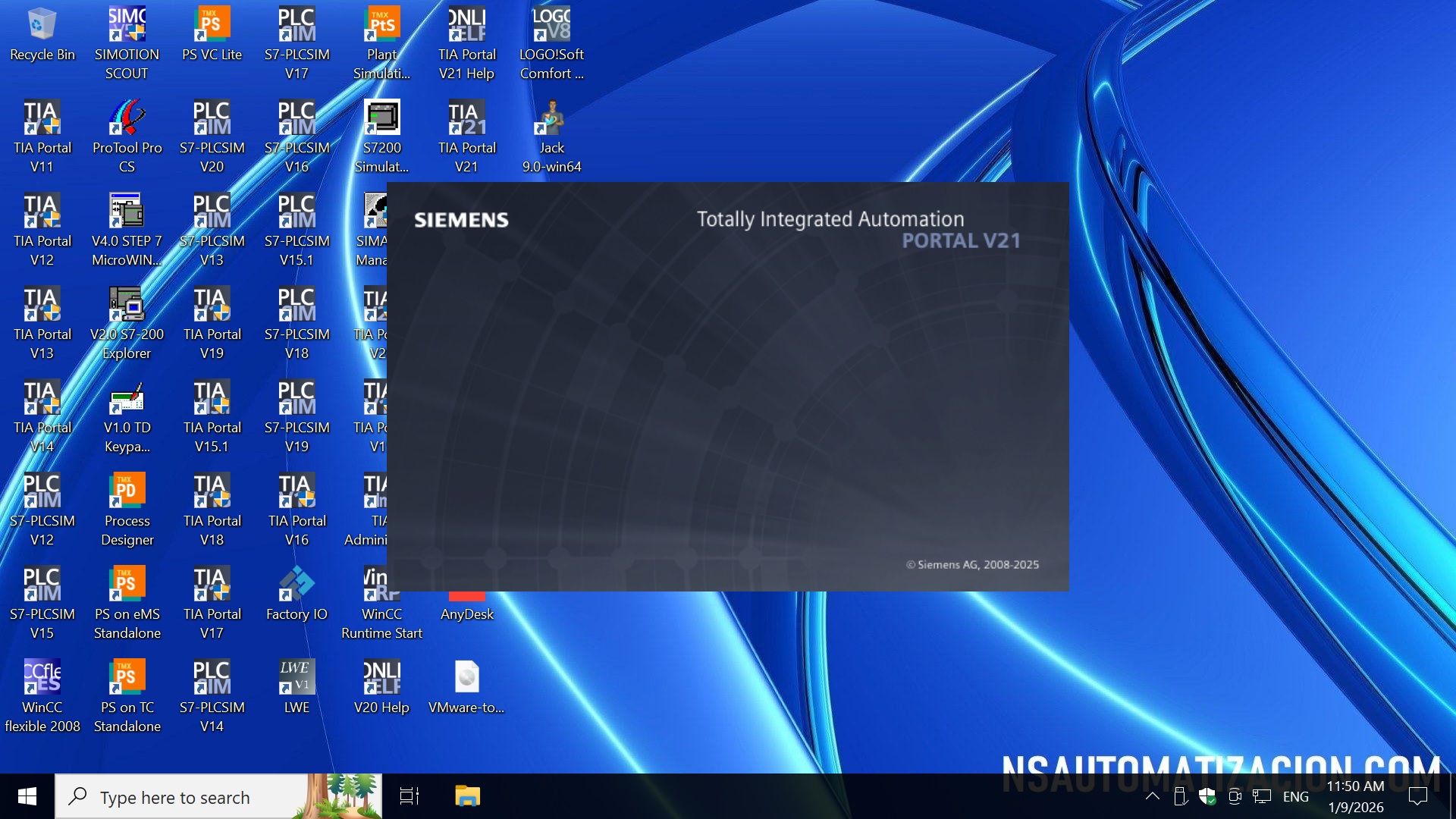 MÁQUINA VIRTUAL SIEMENS PREMIUM 2026 WINDOWS 10 x64 bits - Image 3