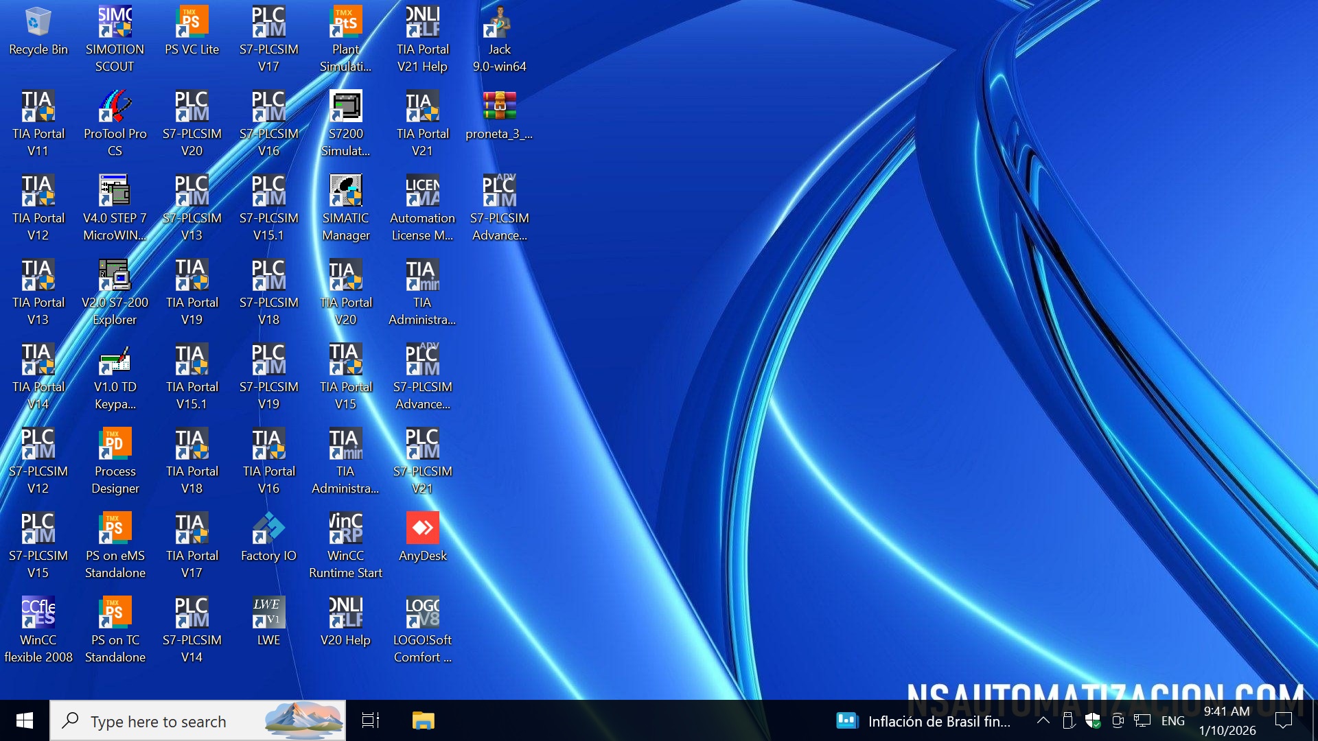 MÁQUINA VIRTUAL SIEMENS PREMIUM 2026 WINDOWS 10 x64 bits - Image 2