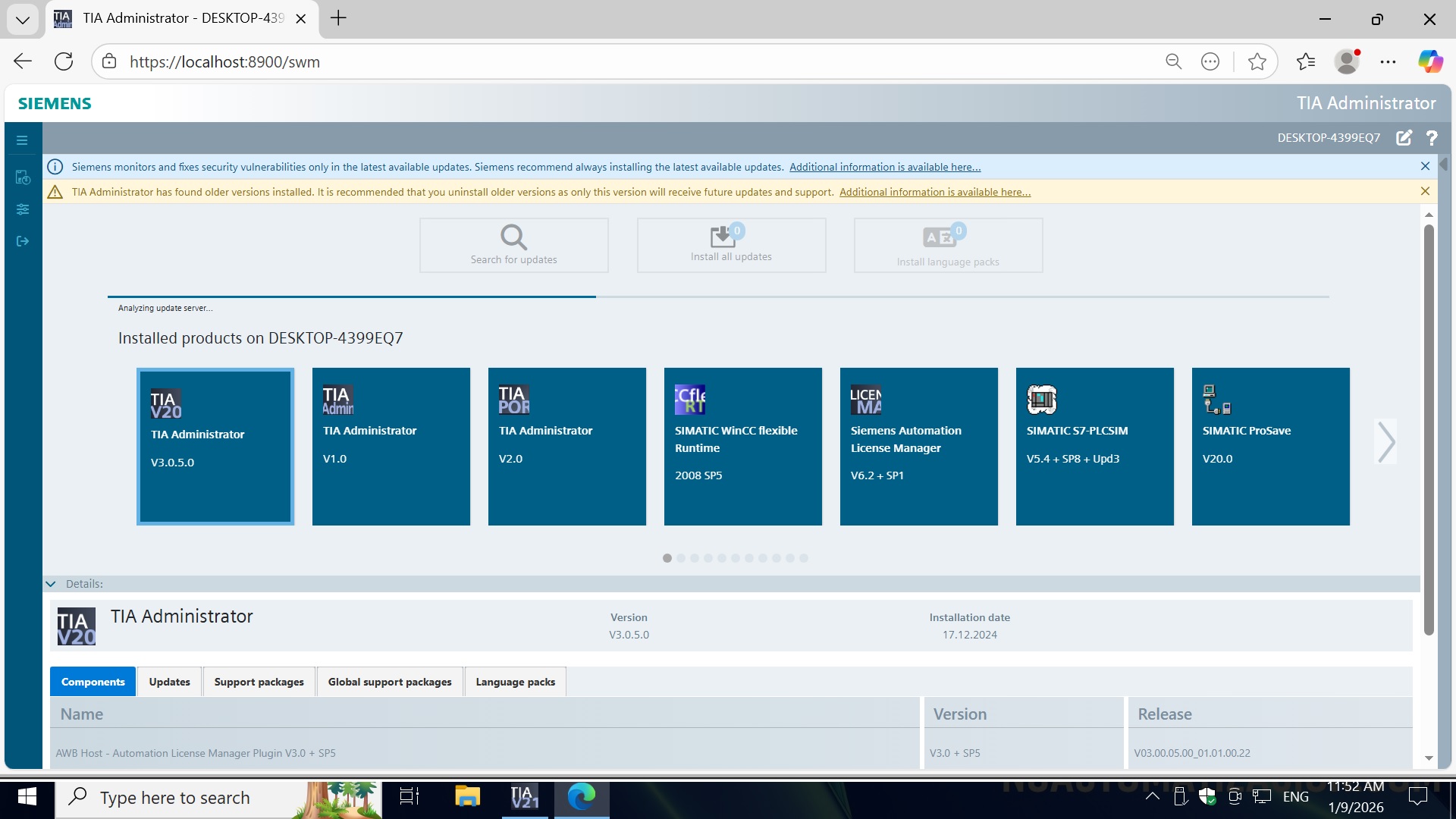 MÁQUINA VIRTUAL SIEMENS PREMIUM 2026 WINDOWS 10 x64 bits - Image 4