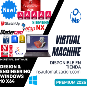 MÁQUINA VIRTUAL DISEÑO E INGENIERÍA PREMIUM 2026 WINDOWS 10 X64 BITS