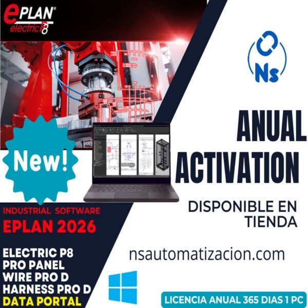 EPLAN PLATFORM 2026 + DATA PORTAL (ANUAL) – AUTOMATIZACION Y CONTROL