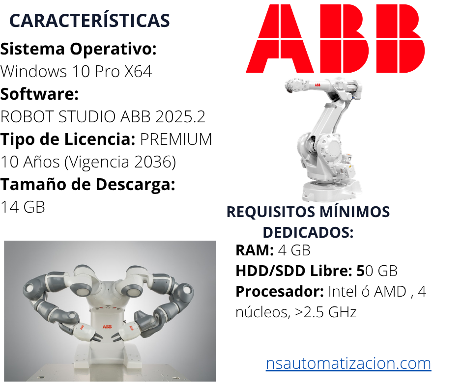 MÁQUINA VIRTUAL ABB ROBOT STUDIO 2025.2 - Image 3